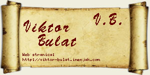 Viktor Bulat vizit kartica